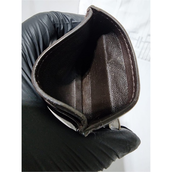 Authentic Gucci Microguccissima Pattern Leather Card Holder Brown - Picture 14 of 14